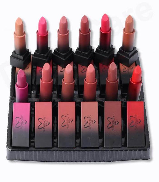 New 12 Pcs Huda Beauty Kiss Lipstick