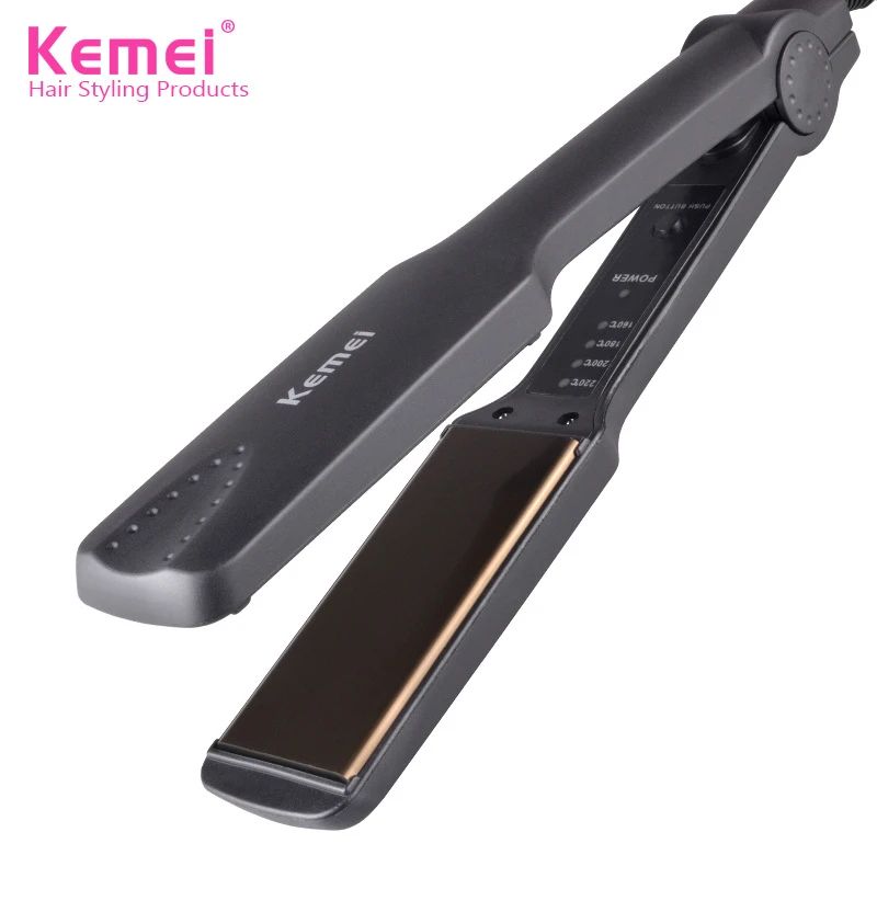 Kemei KM-329 Professional Hair Straightener With Temperature Control- For Women