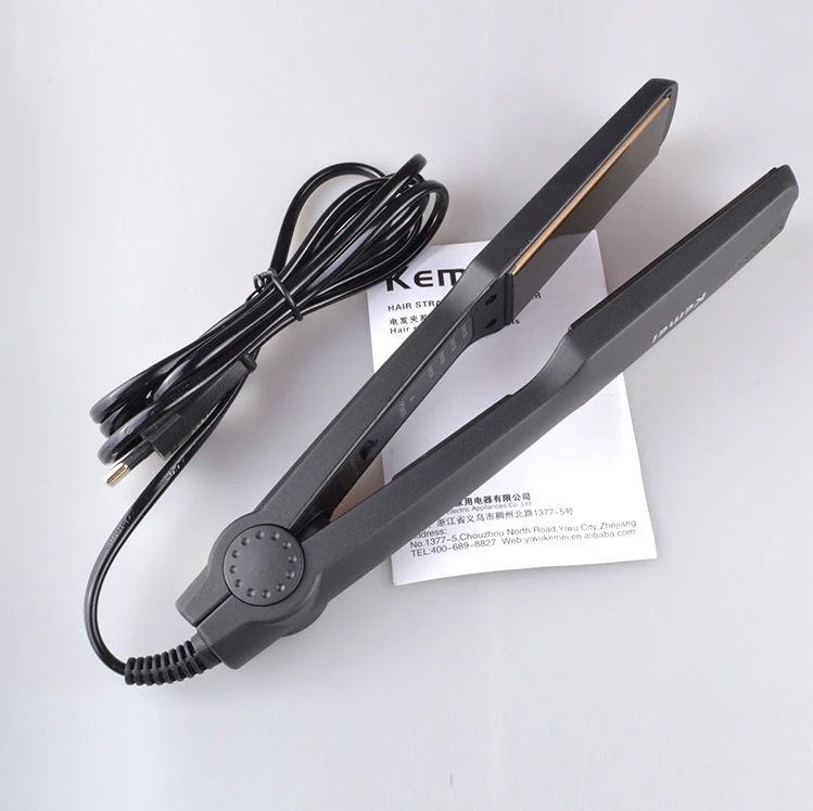 Kemei KM-329 Professional Hair Straightener With Temperature Control- For Women