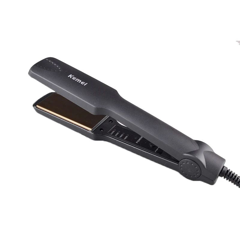 Kemei KM-329 Professional Hair Straightener With Temperature Control- For Women