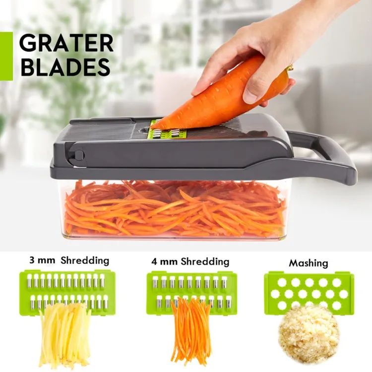 Multifunctional Vegetable Cutter Nicer Dicer Plus Salad Vegetable Fruit Cutter 12in1 Nicer Dicer Chooper Vegetable Cutter