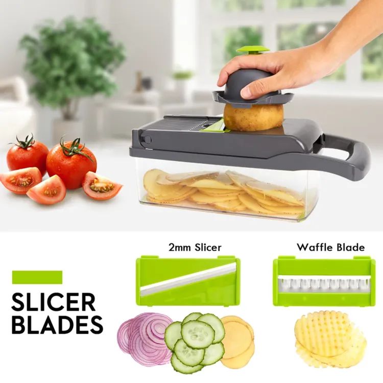 Multifunctional Vegetable Cutter Nicer Dicer Plus Salad Vegetable Fruit Cutter 12in1 Nicer Dicer Chooper Vegetable Cutter