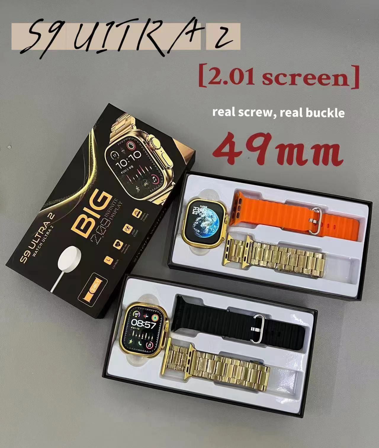 S9 Ultra Max Smart Watch 24K Gold Ultra 49MM