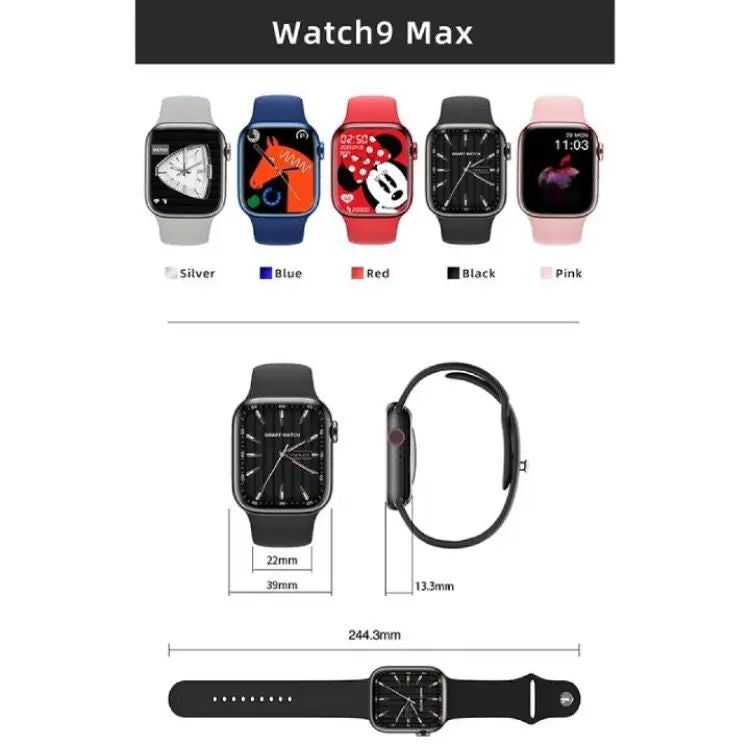 Watch9 Max Smart Watch Men Women Series Bluetooth Call NFC Wireless Charging Smartwatch