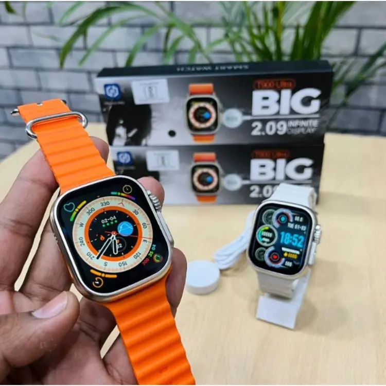 T900 Ultra Smart Watch Infinite Display 49MM Dial Size Built In Games Bluetooth Calling Crown Working