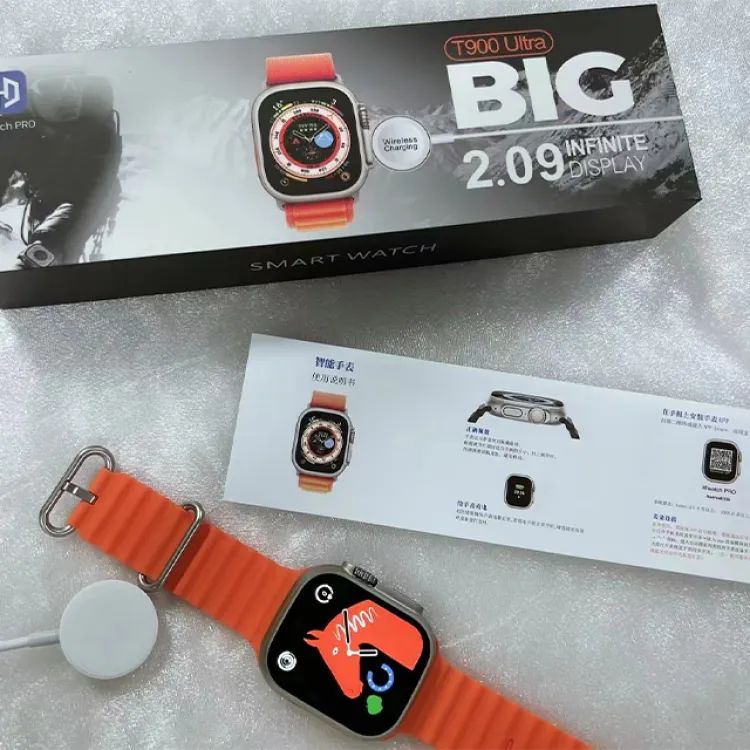 T900 Ultra Smart Watch Infinite Display 49MM Dial Size Built In Games Bluetooth Calling Crown Working