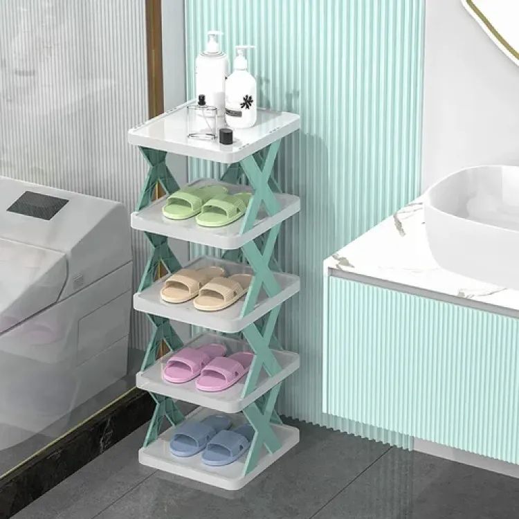 6 Layer X Shap Stackable Shoe Rack Shoe Stand Support Home Door Entrance Shoes Rack Space Saving Cabinet Shoe Storage Organizer