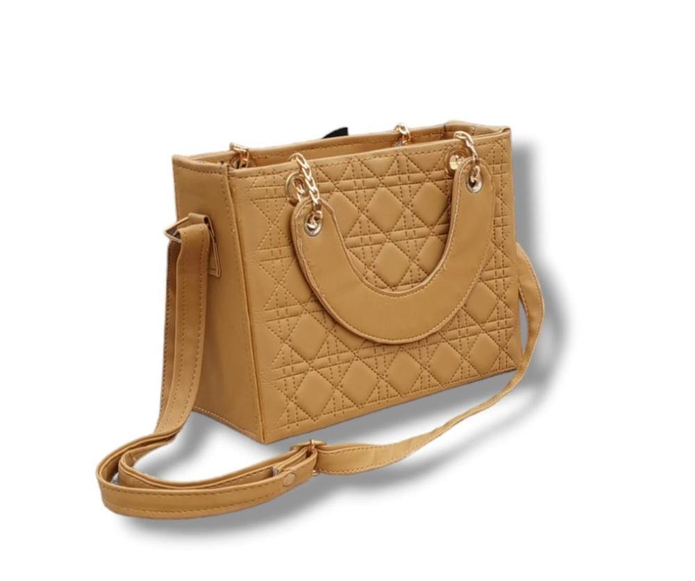 Girl's Brown Rexine Handbag