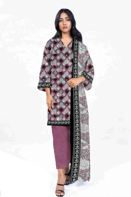 Alkaram Lawn Lawn | Unstitched Collection 3 Pieces Casual Wear| Summer