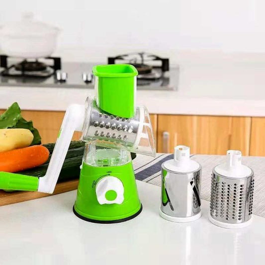 Multifunctional Manual Vegetable Table Top Drum Cutter Slicer(random Color )