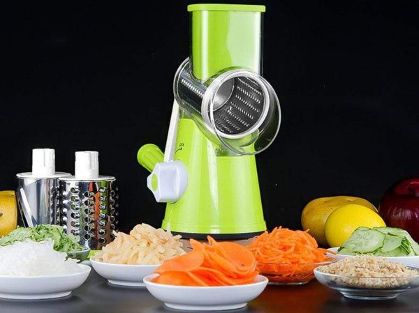 Multifunctional Manual Vegetable Table Top Drum Cutter Slicer(random Color )