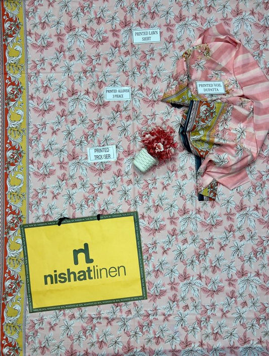 Nishat Lawn Lawn | Unstitched Collection 3 Pieces Casual Wear| Summer 24