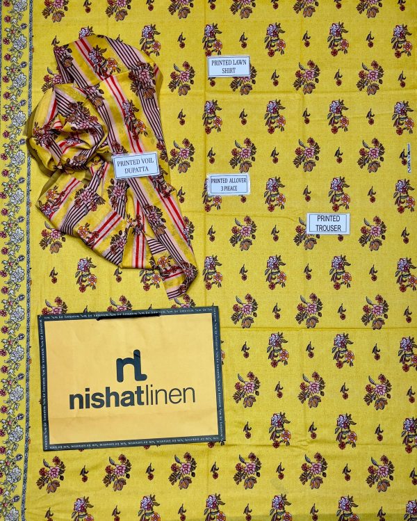 Nishat Lawn Lawn | Unstitched Collection 3 Pieces Casual Wear| Summer 24