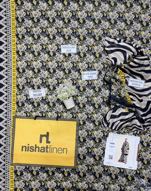 Nishat Lawn Lawn | Unstitched Collection 3 Pieces Casual Wear| Summer 24