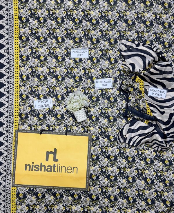 Nishat Lawn Lawn | Unstitched Collection 3 Pieces Casual Wear| Summer 24