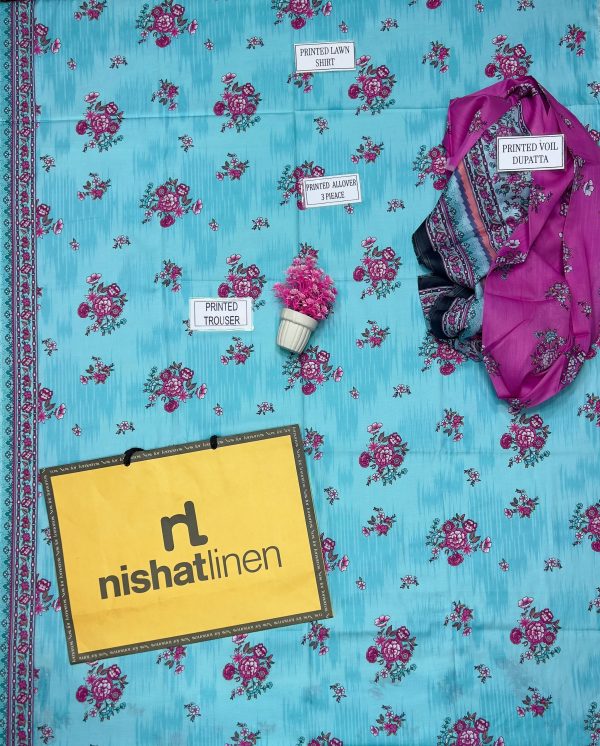 Nishat Lawn Lawn | Unstitched Collection 3 Pieces Casual Wear| Summer 24